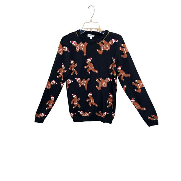 Clarisbelle Oh Snap Black Christmas Sweater - Women’s Size M - Please Read! - Picture 1 of 4